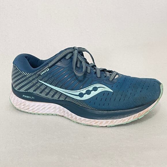 Saucony Shoes Women’s 7.5 WIDE Running Sneakers S10549-25 Guide 13 Blue Trainers - Picture 7 of 10